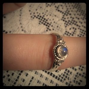 Size 6  Quartz Ring 925 Sterling Silver